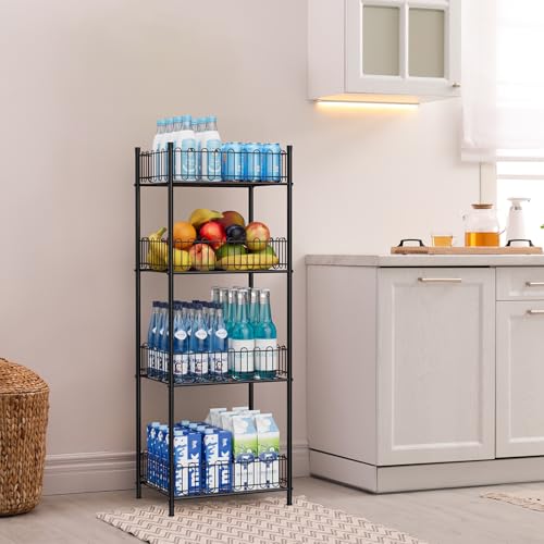 OYEAL Water Bottle Storage Holder 4 Tier Can Organizer for Pantry, Large Capacity Soda Can Organizer for Kitchen Party Organizers and Storage, Tumbler Mug Cup Holders - size: 4-Tier
