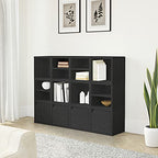 Way Basics Closet Organizer and Storage - Modular Connect Door Cube (Tool-free Assembly), Black - color: Black