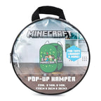 Jay Franco Minecraft Pop Up Laundry Hamper for Boys - Foldable Mesh Dirty Clothes Basket with Durable Handles, Kids Toy Storage Bin for Bedroom, 22" x 14" - color: Multi - Minecraft