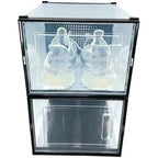 OnDisplay Clik Stackable Interlocking Shoe Box System (Large Clear/Black, Set of 2) - color: Large Clear/Black, size: Set of 2