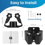 Broom Holder Wall Mount, 24PCS Broom Hanger Wall Mount, Stainless Steel Heavy Duty Mop Holder Broom Mop Hanger Wall with Screws, Garden Outdoor Tool Organizer Rack Broom Hanger (Black) - color: 24pack