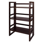 Casual Home 3-Shelf Folding Student Bookcase (20.75" Wide)-Espresso - color: Espresso