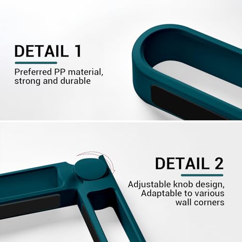 Multi-Functional Wall Mounted Storage Rack Foldable Shoe Holder for Bathroom and Entryway Space Saving Organizer(Green) - color: Green, size: 53X5.5