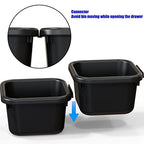 Simple Houseware Interlocking Desk Drawer Bins Organizer, 10 Packs, Black - size: Pack of 10