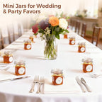 ComSaf Set of 12 Square Glass Spice Jars with Airtight Lids (4 Oz), Mini Favor Jars with Wire Clamp for Honey, Herbs & Farmhouse Kitchen Pantry Organization, with Funnel & Labels - size: 4oz*12