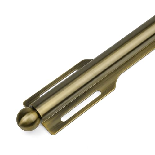 FIRJOY 12" Valet Rod for Closet Pull Out (2 Pack, Antique Brass) - color: Antique Brass, size: 2 Pack