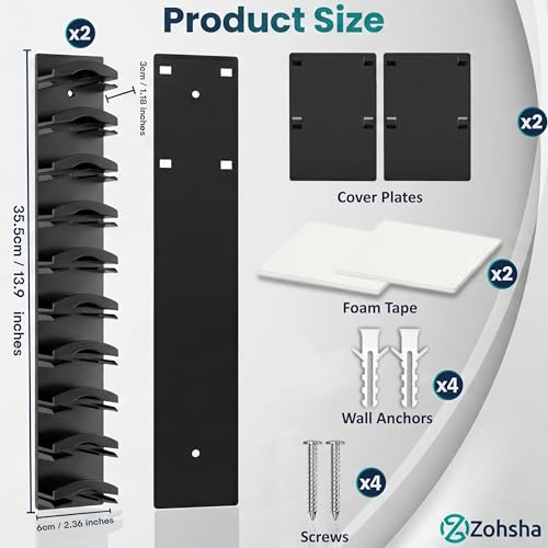 2 Pack Hat Organizer for Baseball Caps, Hat Rack with Strong Adhesive, Wall Mounted Hat Hooks for Hat Storage Display, Holds up to 20 Hats, Multi-Layer Cap Organizer for Closet Door and Bedroom(Black)