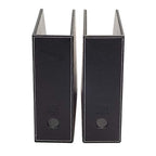 MobileVision Executive Leather Vertical File Folder Holder & Office Product Organizer, Store Files, Magazines, Notepads, Books and more, 2 Pack Combo Set - color: Executive Leather