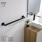 KOKOSIRI 20-Inch Single Towel Bar, Bathroom Kitchen Towel Holder, Wall Mounted SUS304 Stainless Steel Towel Rack, Matte Black, B4003BK-L20 - color: Matte Black, size: 20-Inch