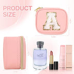 Mini Initial Makeup Bag With Led Mirror With Lights Gifts For Women Girls, Small Makeup Box For Travel Gift, Cosmetic Bag Make Up Organizer Personalized Bags Birthday Christmas Gifts For Womens (C) - style: C