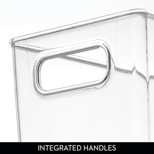 iDesign Pantry Bin with Handles - Storage Bin for Cabinets, Fridge, or Freezer - Clear - Made in USA - size: Extra Large