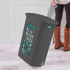 Sterilite 3-Pack Ultra Wheeled Hamper, Plastic Rolling Laundry Basket, Flat Gray - Portable Clothes Carrier with Flip-Top Lid and Retractable Handle for Home, Apartment, and Dorm - color: Flat Gray
