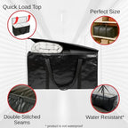 BAG-THAT! 6 - Pack Heavy Duty Large Moving Bags, with Strong Zipper and Comfortable Handles Durable & Sturdy Clothes packing Storage Bags Totes Bins Packing Moving Boxes College Supplies for moving. - size: 6 Pack