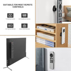 JUMEIHUI Magnetic Remote Control Holder Wall Mount, [Upgraded with Adhesion Promoter] TV Remote Holder Organizer for Bed Headboard & Nightstand, No Drill Sticky Remote Caddy for Roku (Black, 6 Pack) - color: Black