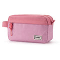 Sooez High Capacity Pencil Case, Big Pencil Bag Pouch Box Organizer Pen Case, Portable Journaling Supplies with Easy Grip Handle & Loop, Asthetic Supply for Girls Adults, Pink - color: Pink