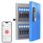 32-Key Smart Key Lock Box Wall Mount – Commercial Key Cabinet with App, Keypad, Bluetooth & WiFi Unlock (Sold Separately), Access Log Tracking, Key Management System for School, Office - size: 32 keys (Smart)