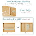 Vtopmart 12 Pack Drawer Dividers for Clothes, 4" High 13"-22" Adjustable Expandable Dresser Drawer Organizer, Clear Plastic Separators for Dresser, Baby Clothing, Underwear, Cosmetic, Toiletries - size: 4" H,13-22" L