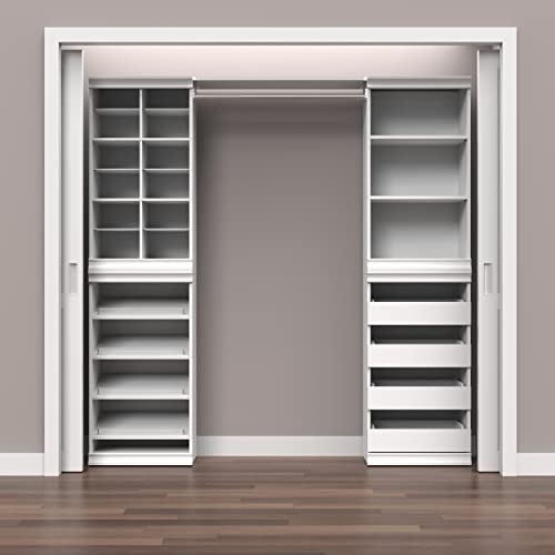 ClosetMaid Modular Storage Shelf Unit with 3 Shelves, White - color: White