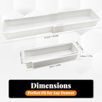Expandable Drawer Organizer for Deep Kitchen Drawers, Adjustable Sliding Tray for Kitchen Utensils, Cooking Tools and Small Accessories