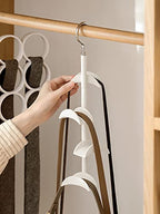 Purse Hanger for Closet - Rotating Handbag Hanging Hook Bag Storage Space Saver with 4 Hooks, Hanging Organizer for Scarf Handbag Belt, 2 PCS - style: Purse Hook-2 Pcs