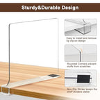 10 Pack Shelf Dividers, Adjustable Shelf Dividers for Closet Organization with Non-Slip Design, Clear Acrylic Shelf Dividers for Clothes, Handbags, Purses, Towels, Bookshelf in Home Organization - size: 10 Pcs