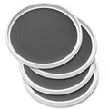 Set of 4, 10 Inch Non-Skid Lazy Susan Organizers - Turntable Rack for Cabinet, Pantry Organization and Storage, Kitchen, Fridge, Bathroom Makeup Vanity Countertop, Under Sink Organizing, Spice Rack - size: 4 Pack
