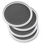 Set of 4, 10 Inch Non-Skid Lazy Susan Organizers - Turntable Rack for Cabinet, Pantry Organization and Storage, Kitchen, Fridge, Bathroom Makeup Vanity Countertop, Under Sink Organizing, Spice Rack - size: 4 Pack