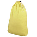 Household Essentials Polyester Jersey Drawstring Laundry Bag with Cordlock, Pastel Yellow - style: Yellow