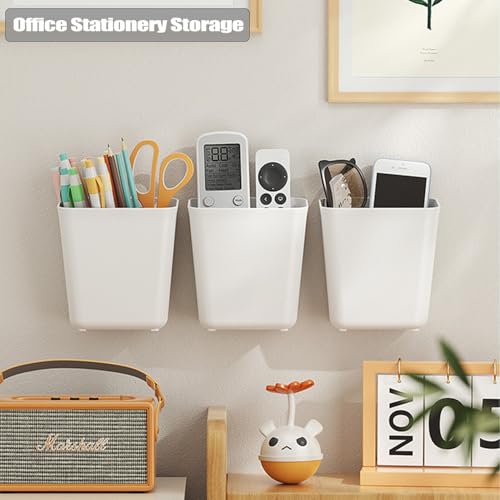 4Pcs Kitchen Cabinet Door Storage Bins, Wall Mount Organizer of Small Items, Basket for Wardrobe Bathroom Refrigerator Pantry Office - color: 4Bins