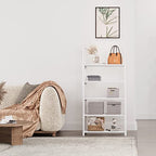 5-Tier Small Shoe Rack, Metal Stackable Kids Shoe Shelf Storage Zapateras Organizer,Narrow Shoe Rack Sturdy for Closet Hallway Entryway Living Room Bedroom (White) - size: 5-White