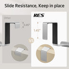 KES Over The Cabinet Door Towel Rack, Kitchen Towel Holder, Over The Cabinet Door Kitchen Towel Bar SUS304 Stainless Steel 2 Pack Brushed Finish, KTH200S26-2-P2 - color: Brushed Finish