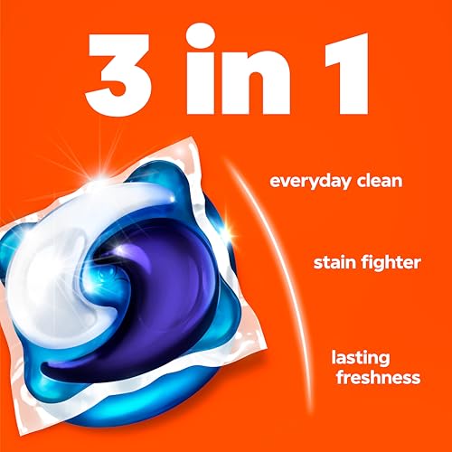 Tide PODS laundry detergent pacs, 3-in-1 Stain Remover, Odor Fighter, Color Protector, 112 Count, HE compatible, Spring Meadow Scent - size: 112 Count (Pack of 1)