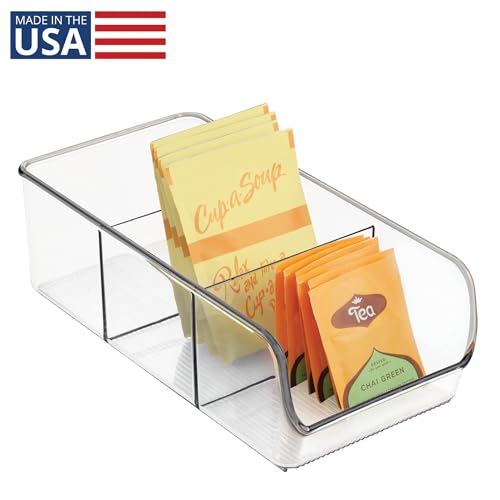 InterDesign Linus Kitchen, Pantry, Refrigerator, Freezer Storage Container, Clear - style: Pack of 1