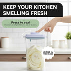 Bop Top Airtight Food Storage Containers with Lid 16.5 Cups / 135 oz | Kitchen Canister Sets | Air Tight Pantry Container | Pop Top Dry Food Storage Containers for Snacks, Sugar, Flour, Baking, Pasta - color: 135 oz
