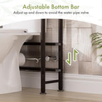 AmazerBath Bamboo Over The Toilet Storage Shelf, 2-Tier Over Toilet Bathroom Organizer Rack, Bathroom Shelves Over Toilet Space Saver, Espresso - style: Espresso-2-tier