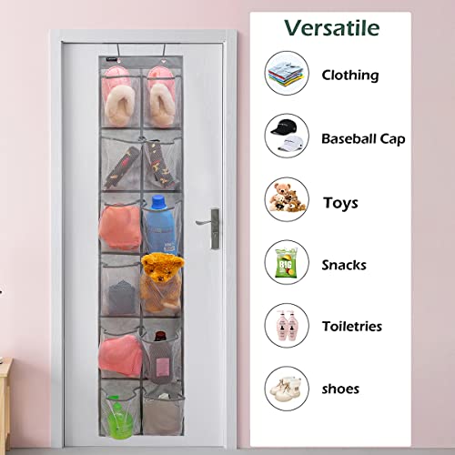 Behind Door Hanging Kids Shoes Organizer Closet Shoe Organizer Shoe Rack with 12 Mesh Pockets (12 Pockets) - color: 12 Pockets