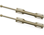 FIRJOY 12" Valet Rod for Closet Pull Out (2 Pack, Antique Brass) - color: Antique Brass, size: 2 Pack