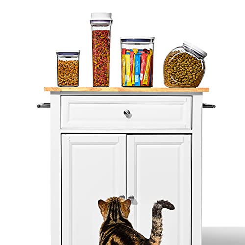 OXO Good Grips Pet Food Dispenser - 4.5 Qt/4.25 L |Ideal for up to 4lbs of Dog Food or 3.5lbs of Cat Food | Airtight Dog and Cat Food Storage Container | BPA Free - size: Pet POP 4.5 Qt
