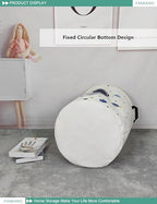 FANKANG Storage Basket, Nursery Hamper Canvas Laundry Basket Foldable with Waterproof PE Coating Large Storage Baskets for Kids Boys and Girls, Office, Bedroom, Clothes,Toys(Astronaut) - color: Astronaut