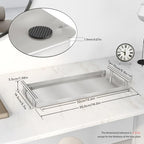 FEILERN Toilet Paper Basket,Toilet Paper Storage for Toilet Tank, Bathroom, Kitchen Counter (Silver) - color: Silver