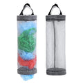 TOGETRUE Plastic Bag Holder, Mesh Grocery Bag Holder Hanging Storage Bag Dispenser (Grey 2 Packs) - color: Grey 2 Packs