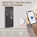 WeHere 120-Key Smart Key Lock Box Wall Mount – Commercial Key Cabinet with App, Keypad, Bluetooth & WiFi Unlock (Sold Separately), Access Log Tracking, Key Management for School, Property, Office - size: 120 keys(smart)