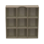 Household Essentials Brown 723-1 Deep 9 Section Drawer Organizer Box for Storage | 12 in x 12 in 3.13 - color: Latte