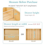 Vtopmart 8 Pack 6" Tall Upgrade Drawer Dividers for Big and Deep Drawer, 12.8"-22.3" Adjustable Expandable Dresser Drawer Organizer, Clear Plastic Separators for Dresser, Baby Supplies, Kitchenware - size: Tall-6"