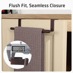 KES Over The Cabinet Towel Holder Fit 1" Thick, Kitchen Towel Holder for Cabinet, Over The Door Towel Bar with Extended Hooks, Brown 2 Pack, KTH500S26-OB-P2 - color: Brown