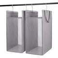 Fentec Hanging Laundry Hamper, Hanging Laundry Basket, Slim Laundry Hamper Bag with Handles, Portable Hanging Closet Hamper, Mesh Heavy Duty Hanging Laundry Bag Grey 2 Pack - color: Grey, size: 2 Pack-One section