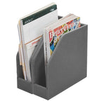 MobileVision Executive Grey Cloth Fabric Vertical File Holders - 2 Piece Combo - color: Grey Fabric