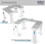 Spicy Shelf 3.0 - Expandable 2 Tiered Spice Rack Organizer for Cabinet & Pantry - Kitchen Seasoning Organizer - Cabinet Spice Racks for Inside Cabinets (Spicy Shelf Premium) - Home Organization