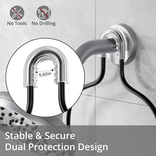 DAOYA Shower Caddy Hanging with 3 Soap Holder - Over the Shower Head Caddy for Bathroom Organization(for Bathroom Organization, 24 Side Hooks, 3 Razor Holder - color: Black