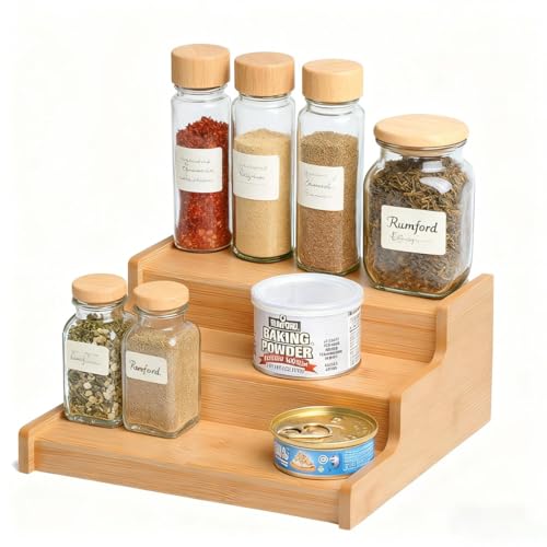 JinDoWin 2 Pack Cabinet Spice Rack Organizer - Enhanced Cabinet Spice Organizer, Practical Spice Rack Organizer for Cabinet and Efficient Cabinet Spice Organizer (2, 9 Inch) - size: 9 Inch